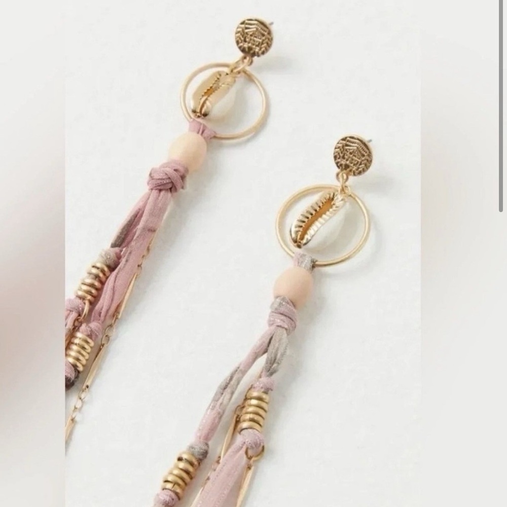 Free People Bridge Dangle shell earrings